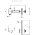 Łącznik stalowy L120 do zawiasu bramowego M18 – otwarcie 180° 000-645 (2)