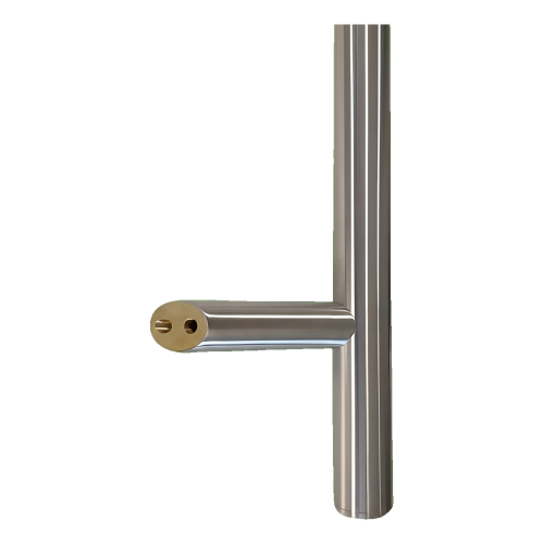 Pochwyt drzwiowy jednostronny okrągły 32×800 mm – stal nierdzewna AISI 304, satyna, mocowanie 45° 000-723 (2)