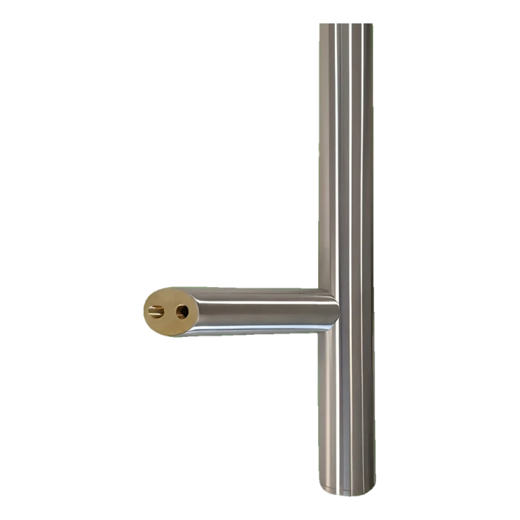 Pochwyt drzwiowy jednostronny okrągły 32×800 mm – stal nierdzewna AISI 304, satyna, mocowanie 45° 000-723 (2)