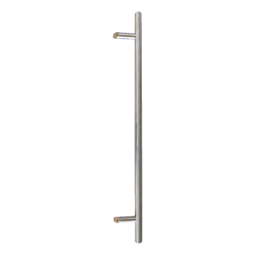 Pochwyt-antaba drzwiowy jednostronny okrągły 45° stal AISI 304 satyna 32×1000 mm 000-752 (1)