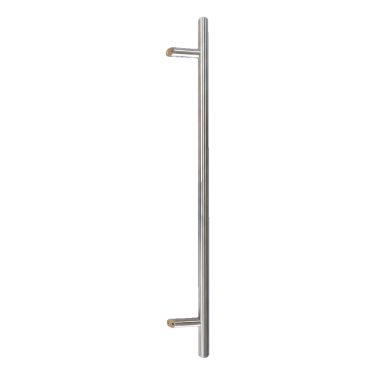 Pochwyt-antaba drzwiowy jednostronny okrągły 45° stal AISI 304 satyna 32×1000 mm 000-752 (1)