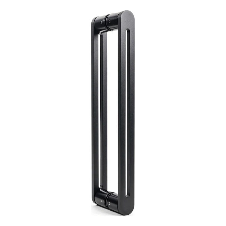 PSG pochwyt drzwiowy dwustronny prostokątny 90° stalowy czarny 40×450 mm 000-768 (1)