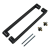 PSG pochwyt drzwiowy dwustronny prostokątny 90° stalowy czarny 40×450 mm 000-768 (3)