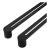 PSG pochwyt drzwiowy dwustronny prostokątny 90° stalowy czarny 40×450 mm 000-768 (4)