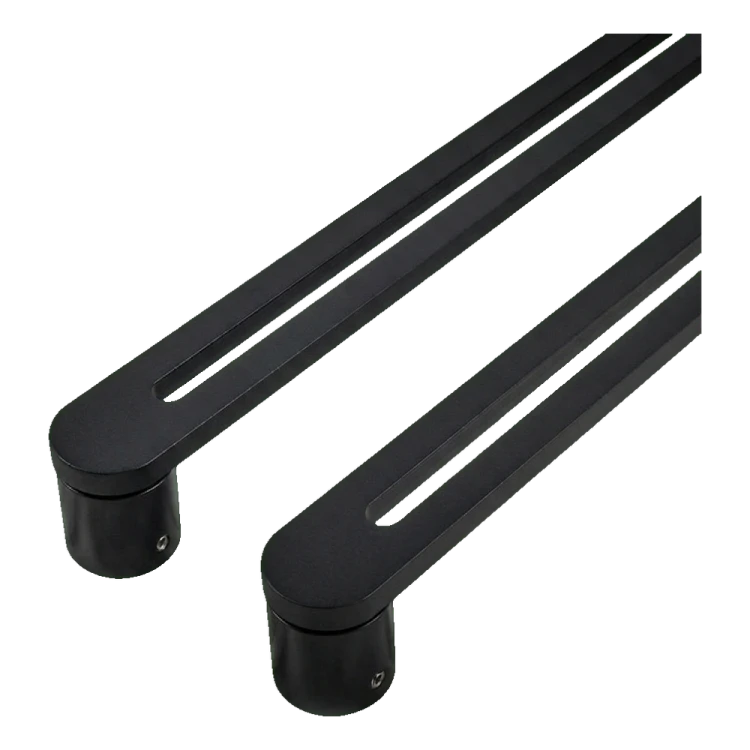 PSG pochwyt drzwiowy dwustronny prostokątny 90° stalowy czarny 40×450 mm 000-768 (4)