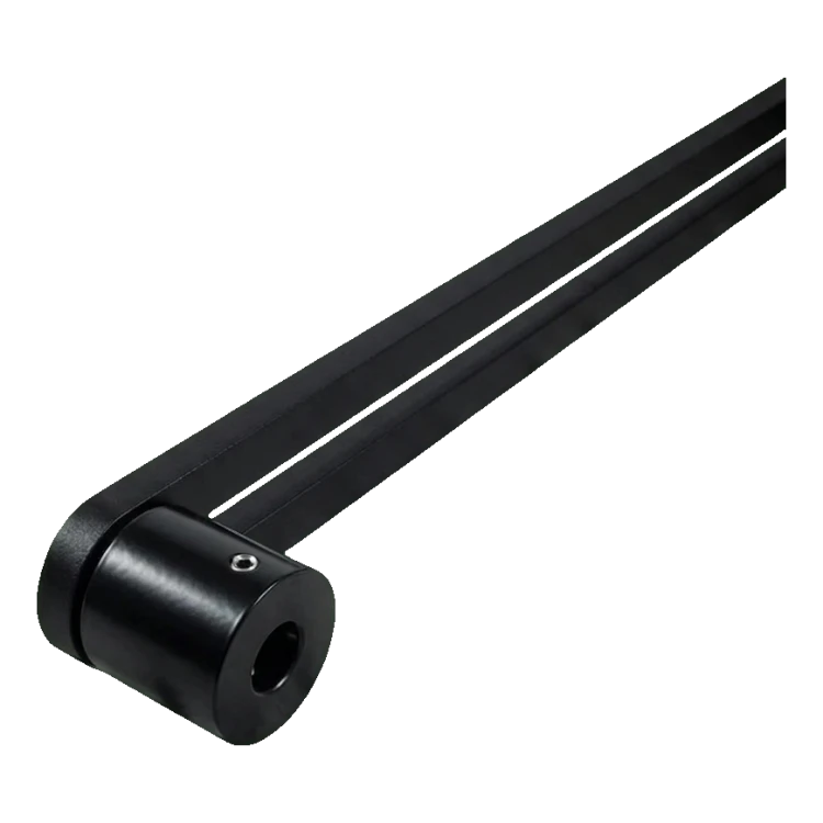 PSG pochwyt drzwiowy dwustronny prostokątny 90° stalowy czarny 40×450 mm 000-768 (5)
