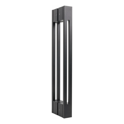 PSG pochwyt drzwiowy dwustronny prostokątny 90° stalowy czarny matowy 40×478 mm 000-769 (1)