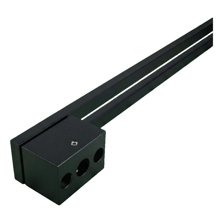 PSG pochwyt drzwiowy dwustronny prostokątny 90° stalowy czarny matowy 40×478 mm 000-769 (3)