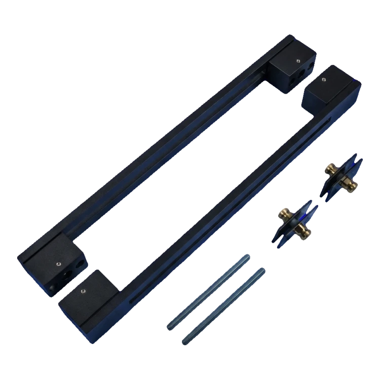 PSG pochwyt drzwiowy dwustronny prostokątny 90° stalowy czarny matowy 40×478 mm 000-769 (4)