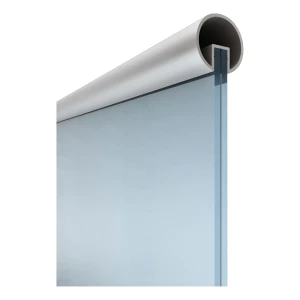 Kozza pochwyt aluminiowy okrągły Ø40 mm do balustrady szklanej – szkło 12–13,52 mm, 5 m