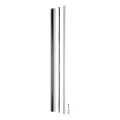 Kozza KB5000 – kompletny balkon francuski aluminiowy H1100 mm, szkło 16–17,52 mm, anoda matowa 000-851 (3)