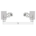 Kozza KB5000 – kompletny balkon francuski aluminiowy H1100 mm, szkło 16–17,52 mm, anoda matowa 000-851 (7)