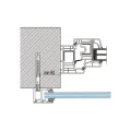 Kozza KB5000 – kompletny balkon francuski aluminiowy H1100 mm, szkło 16–17,52 mm, anoda matowa 000-851 (8)