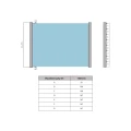 Kozza KB5000 – kompletny balkon francuski aluminiowy H1100 mm, szkło 16–17,52 mm, anoda matowa 000-851 (9)