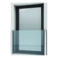 Kozza KB5000 – kompletny balkon francuski aluminiowy H1100 mm, szkło 16–17,52 mm, anoda matowa 000-851 (10)