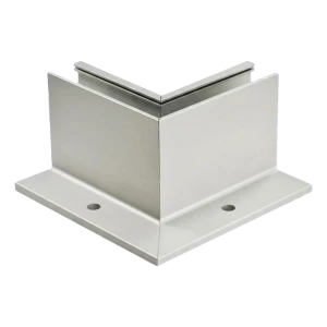 Profil narożny L wewnętrzny aluminiowy do balustrad całoszklanych 230×120×95 mm