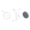 Kozza zaślepka aluminiowa do profili balustrad całoszklanych KE 105 / KE 115 – anoda matowa 000-847 (3)