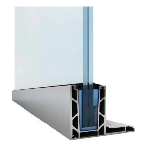 Kozza KE 105 – profil aluminiowy typu L do balustrad całoszklanych 5000 mm