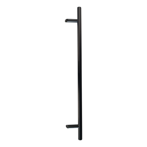 PSG pochwyt drzwiowy jednostronny okrągły czarny 32×1200 mm AISI 304 – mocowanie 45° 000-721 (1)