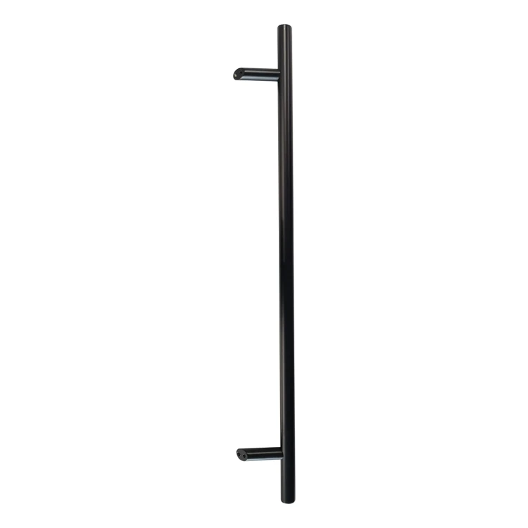 PSG pochwyt drzwiowy jednostronny okrągły czarny 32×1200 mm AISI 304 – mocowanie 45° 000-721 (1)