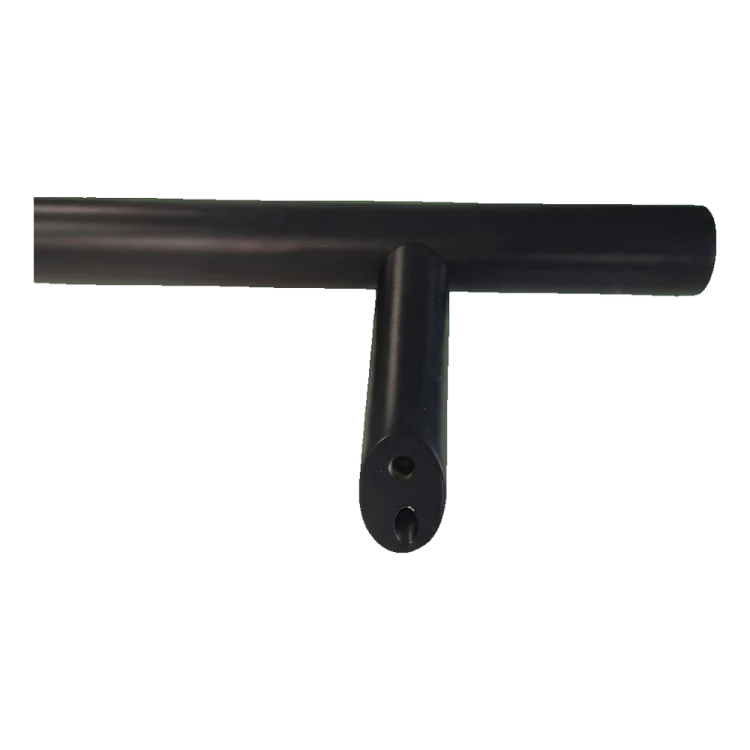 PSG pochwyt drzwiowy jednostronny okrągły czarny 32×1200 mm AISI 304 – mocowanie 45° 000-721 (3)