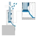 Kozza KF 1000 – profil aluminiowy U do balustrad całoszklanych 5000 mm z odwodnieniem 000-878 (7)