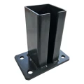 Podstawa do słupa ogrodzeniowego 80x80 mm 8 mm grafit 000-788 (2)