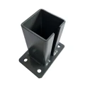 Podstawa do słupa ogrodzeniowego 80x80 mm 8 mm grafit 000-788 (3)
