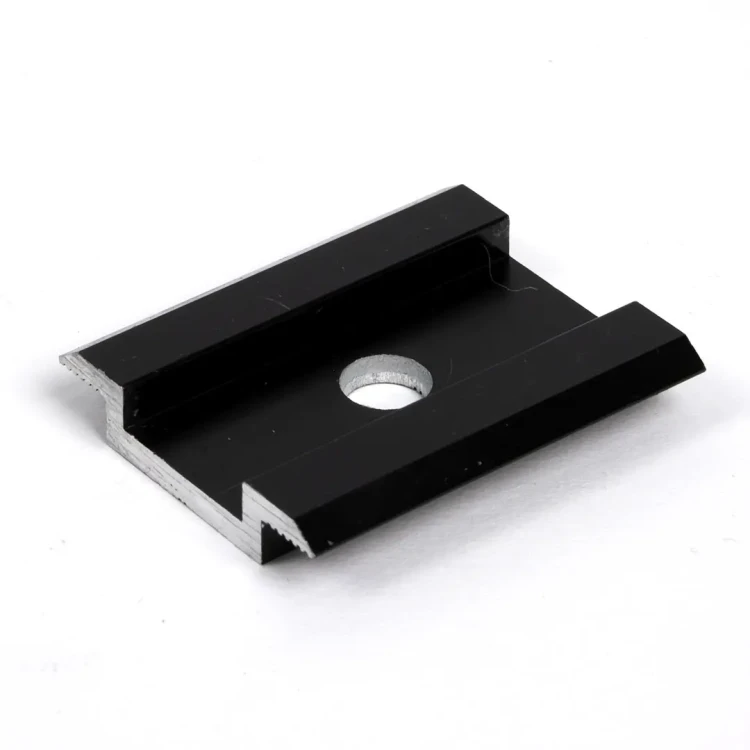 Klema dociskowa środkowa - H8 Aluminium 6060 Otwór M8 Anodowany PV-04-04