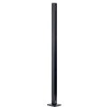 Słupek boczny balustrada 45x45x1100mm szkło 8,72mm czarny aluminium system płaski 000-885 (1)