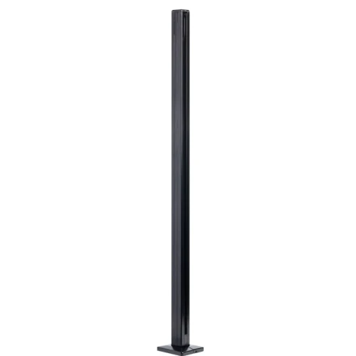 Słupek boczny balustrada 45x45x1100mm szkło 8,72mm czarny aluminium system płaski 000-885 (1)