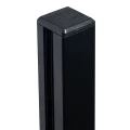 Słupek boczny balustrada 45x45x1100mm szkło 8,72mm czarny aluminium system płaski 000-885 (4)