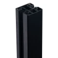 Słupek boczny balustrada 45x45x1100mm szkło 8,72mm czarny aluminium system płaski 000-885 (5)