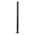 Słupek balustrady środkowy 45x45x1100mm szkło 8,72mm czarny system płaski aluminium 000-886 (1)