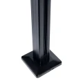 Słupek balustrady środkowy 45x45x1100mm szkło 8,72mm czarny system płaski aluminium 000-886 (5)