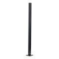 Słupek narożny balustrada 45x45x1100mm szkło 8,72mm czarny płaski aluminium 000-887 (1)