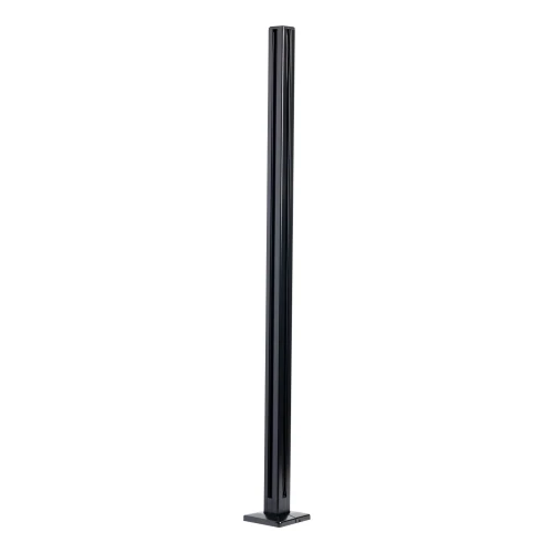 Słupek narożny balustrada 45x45x1100mm szkło 8,72mm czarny płaski aluminium 000-887 (1)