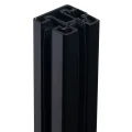 Słupek narożny balustrada 45x45x1100mm szkło 8,72mm czarny płaski aluminium 000-887 (2)