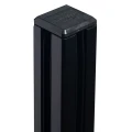 Słupek narożny balustrada 45x45x1100mm szkło 8,72mm czarny płaski aluminium 000-887 (3)