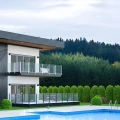 Słupek narożny balustrada 45x45x1100mm szkło 8,72mm czarny płaski aluminium 000-887 (7)