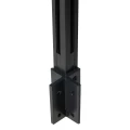 Słupek narożny balustrada 45x45x1283mm aluminiowy szkło 8,72mm ciemnoszary Kozza KR7500 000-889 (2)