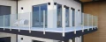 Słupek narożny balustrada 45x45x1283mm aluminiowy szkło 8,72mm ciemnoszary Kozza KR7500 000-889 (6)