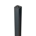 Słupek aluminiowy boczny balustrad 45x45x1100mm szkło 8,72mm ciemnoszary system płaski 000-888 (4)