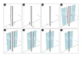 Słupek aluminiowy boczny balustrad 45x45x1100mm szkło 8,72mm ciemnoszary system płaski 000-888 (5)