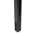 Słupek narożny balustrada 45x45x1283mm szkło 8,72mm ciemnoszary Kozza KR7500 000-890 (2)