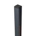 Słupek narożny balustrada 45x45x1283mm szkło 8,72mm ciemnoszary Kozza KR7500 000-890 (3)