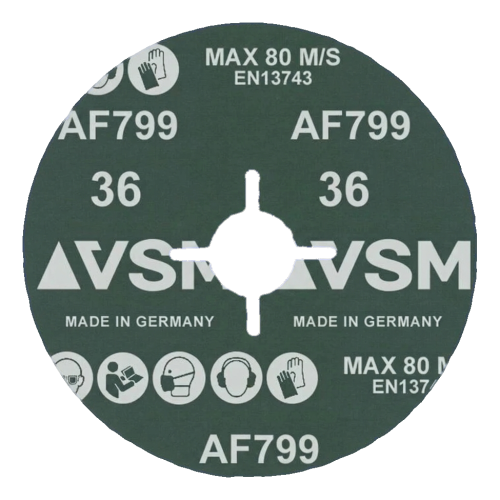 PFERD Actirox AF799 – krążek fibrowy ceramiczny 125 mm P36 do stali i INOX 000-891 (2)