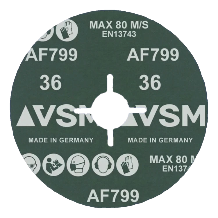 PFERD Actirox AF799 – krążek fibrowy ceramiczny 125 mm P36 do stali i INOX 000-891 (2)