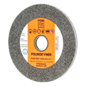 PFERD POLINOX-PNER ściernica kompaktowa 125 × 6 mm do szlifierki kątowej – średnio miękka A F
