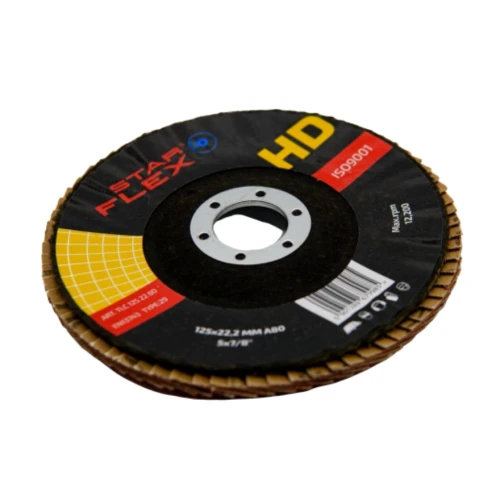 Starflex HD – tarcza listkowa ceramiczna T29 125 mm do stali i INOX, granulacja 40 000-940 (1)